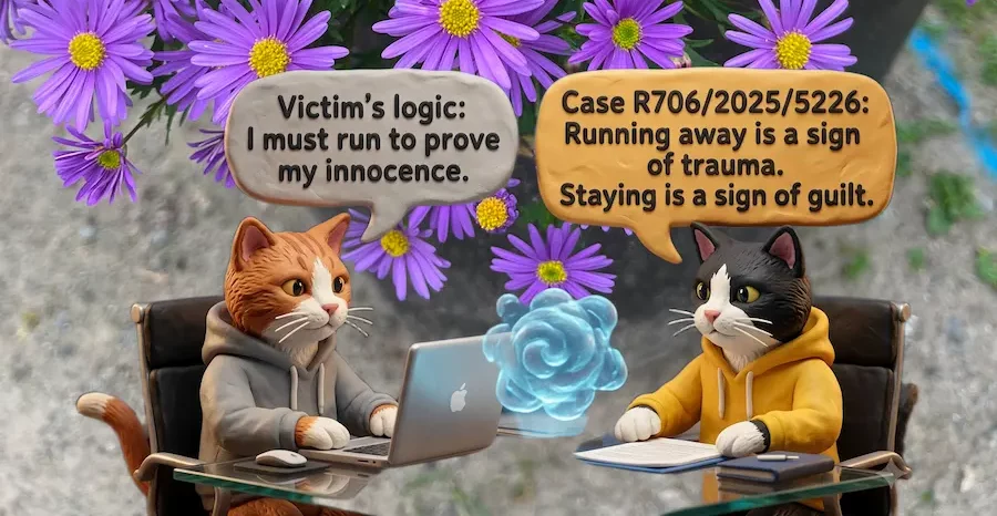 The Fleeing Victim Paradox in Case R 706/2025/5226