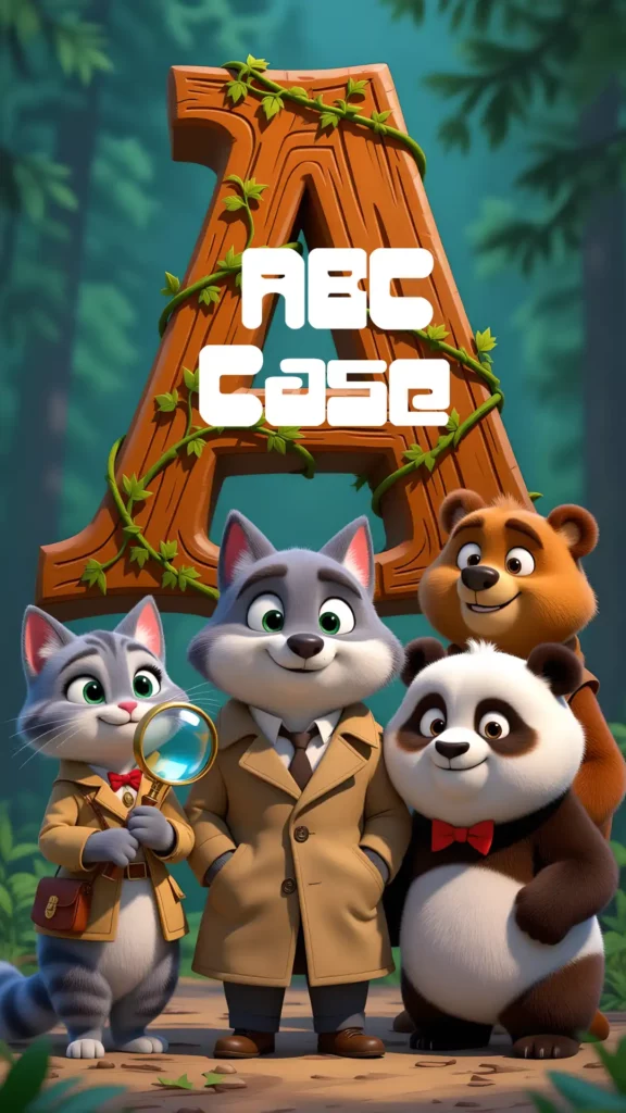 ABC CASE alphabet mystery book for kids with detective characters