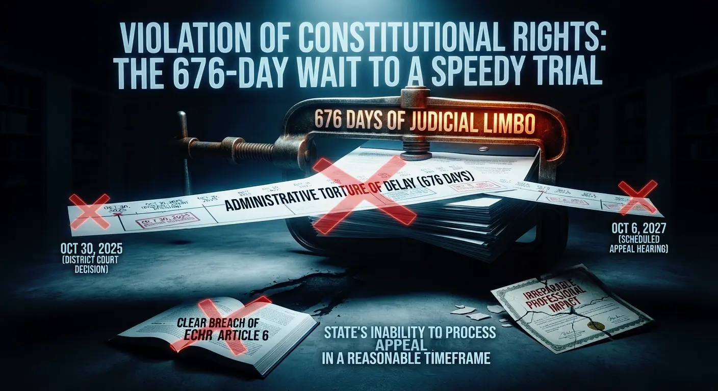Administrative torture of delay - 676 days of judicial limbo