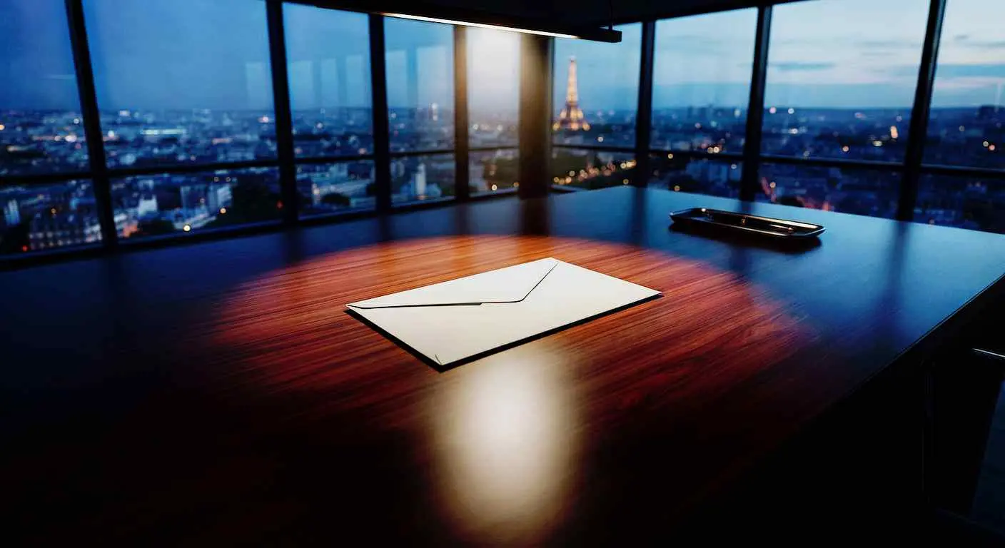 An open letter glowing under a sharp beam of light, symbolizing public interest, freedom of expression, and Article 10 protections against defamation claims.