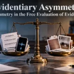 Symmetry in the Free Evaluation of Evidence